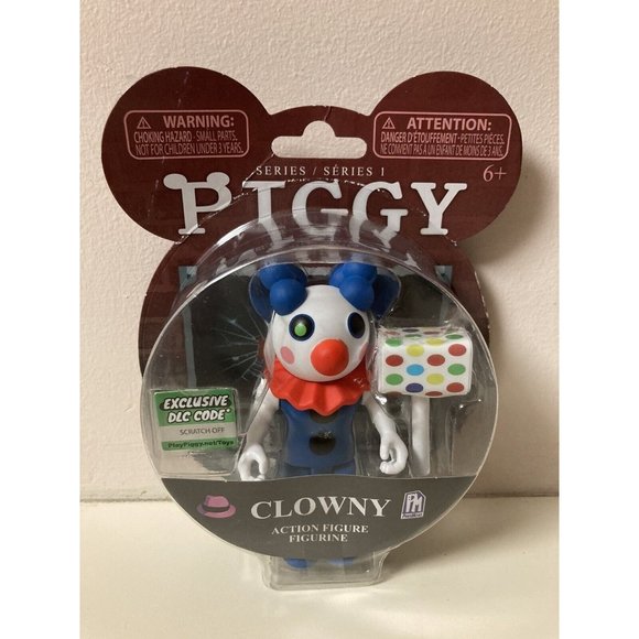 Piggy Series 1 Roblox Clowny Action Figure Sealed Includes DLC Code 3.5" - Picture 1 of 4